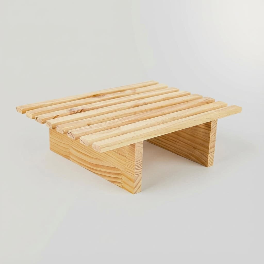 Pine Wood Bread Display Rack Tray for Bakery Pastry Cake Dessert Storage Wholesale 3