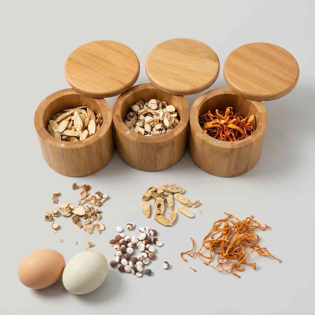 Wholesale Large Capacity Round Bamboo Seasoning Jar with Lid for Kitchen Spice Storage 3