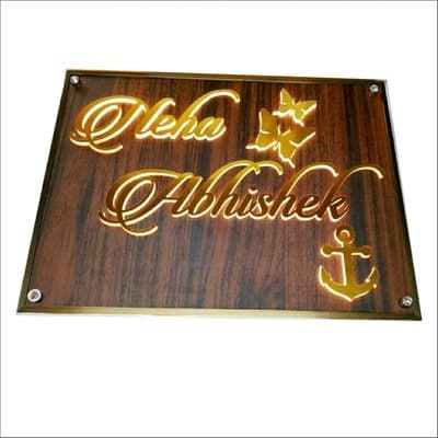 Metal nameplate example