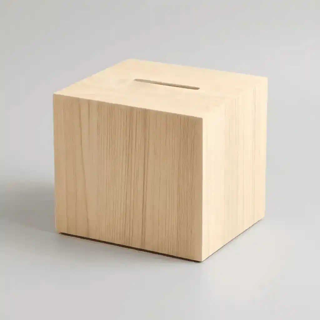 Custom Wooden Piggy Banks for Wholesale – Square Kids' Cartoon Printed Coin Boxes 6