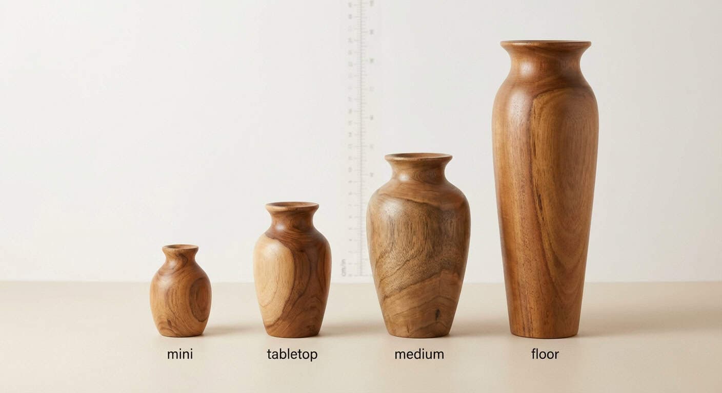 Wooden Vases Wholesale: Materials, Sizes, and Custom Options