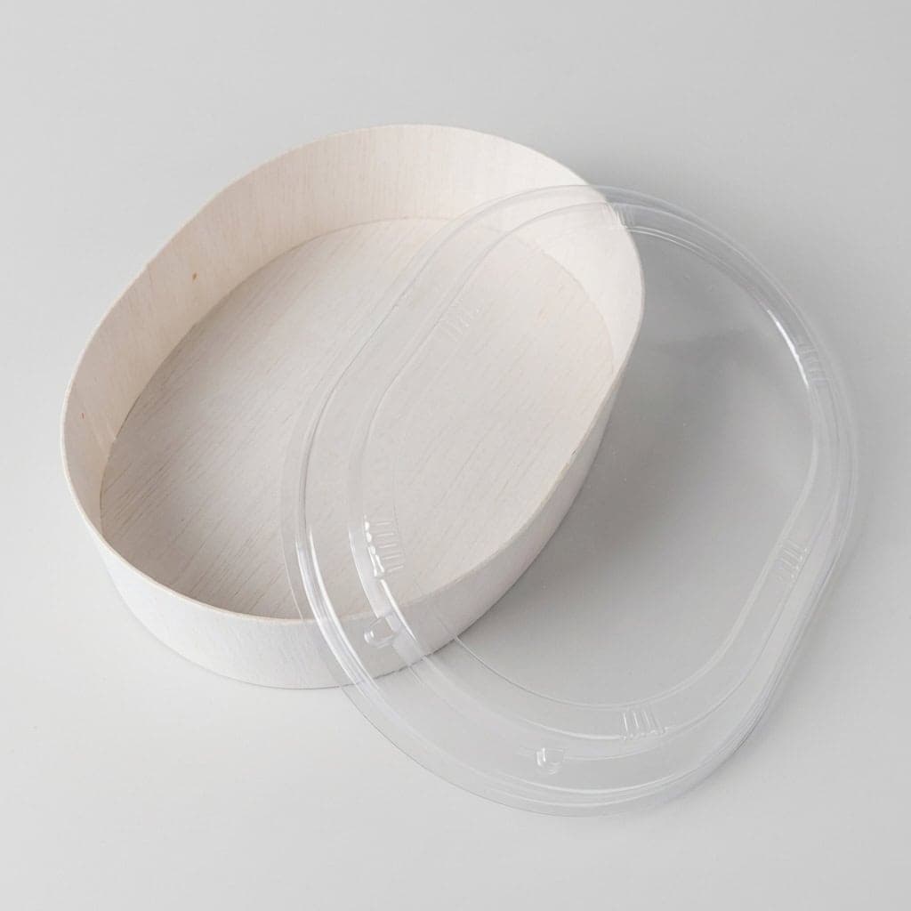 Custom Oval Wood Food Container for Wholesale Takeaway Packaging