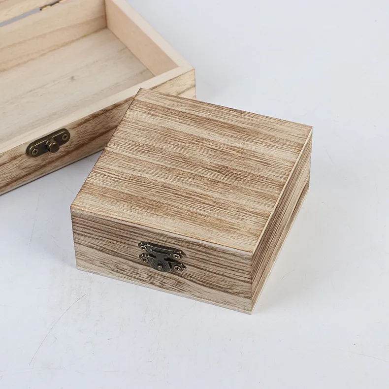 Custom Charred Paulownia Wood Storage Box 4