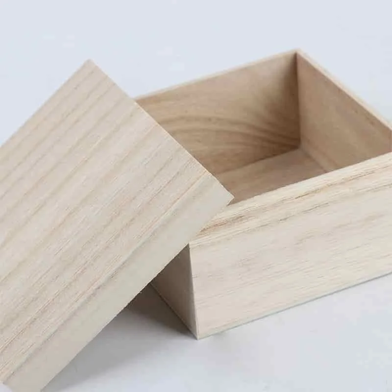 Custom Square Lift-off Lid Wooden Boxes 4