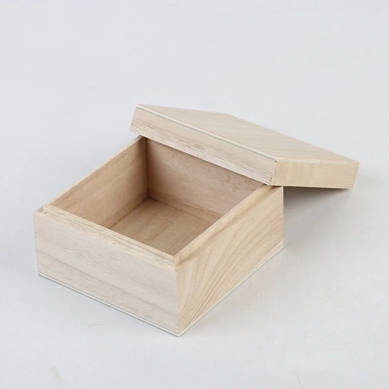 Custom Square Lift-off Lid Wooden Boxes 3