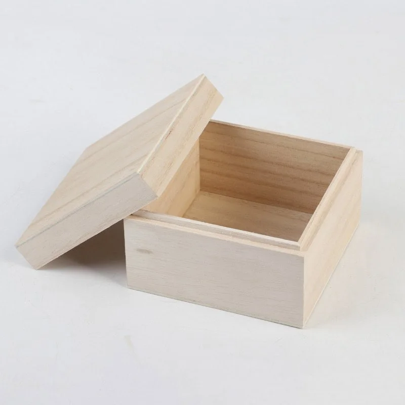 Custom Square Lift-off Lid Wooden Boxes 2