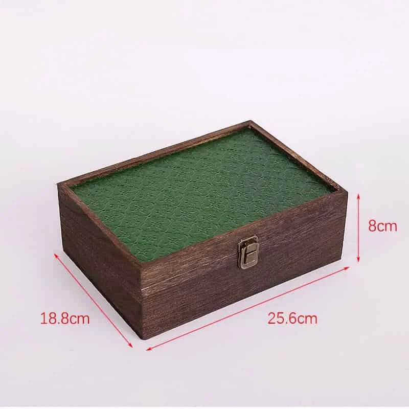 Begonia Flower Glass Hinged Lid Wooden Boxes 7