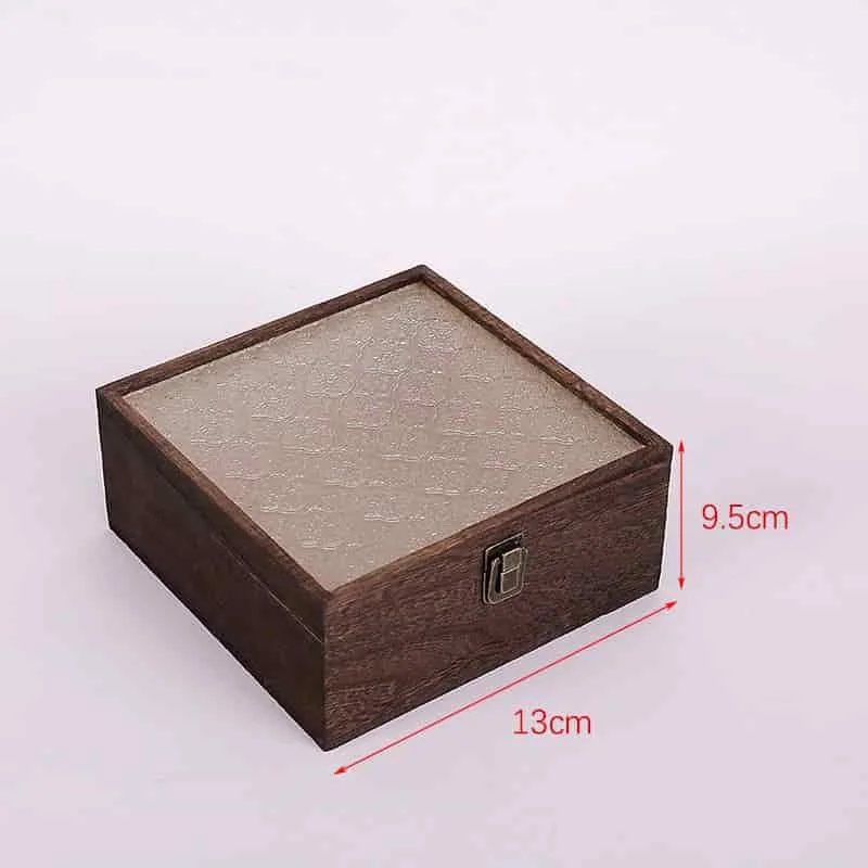 Begonia Flower Glass Hinged Lid Wooden Boxes 5
