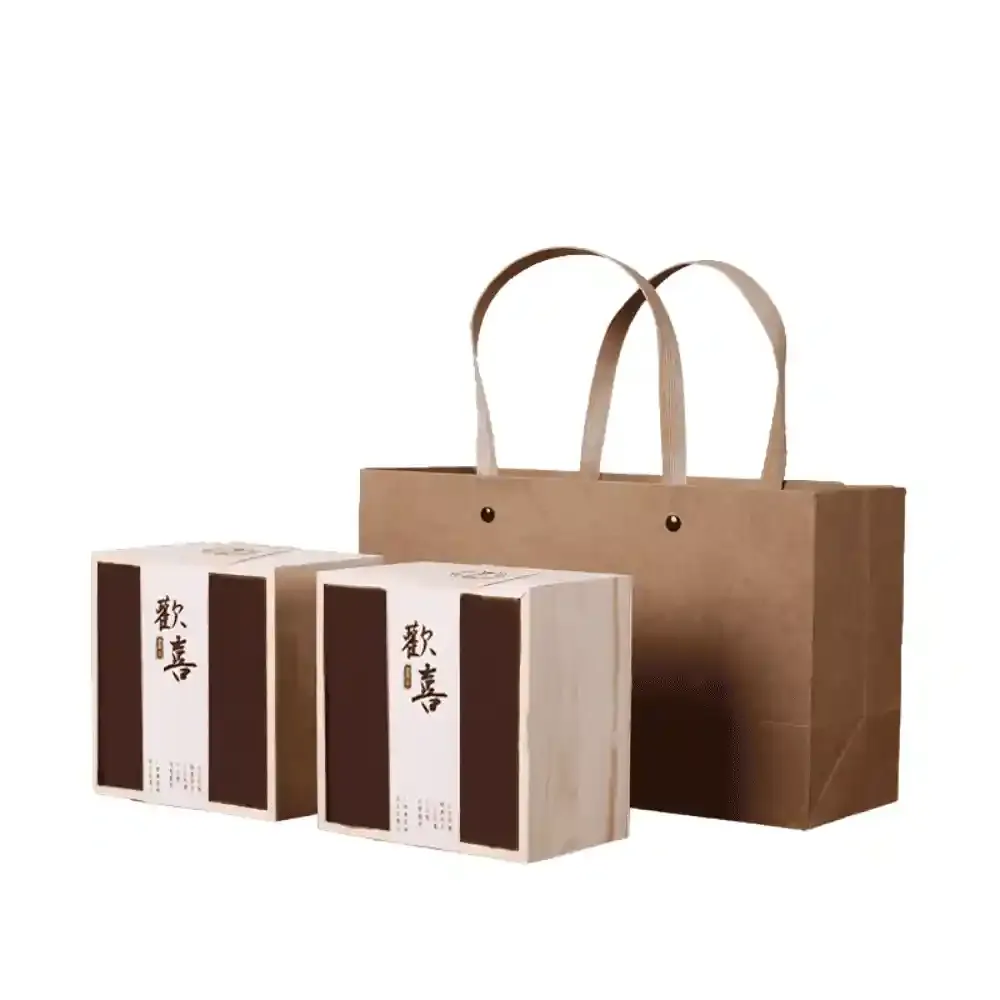 Custom Wooden Gift Box with Paper Cover Lid – Personalized Packaging for Special Occasions 3