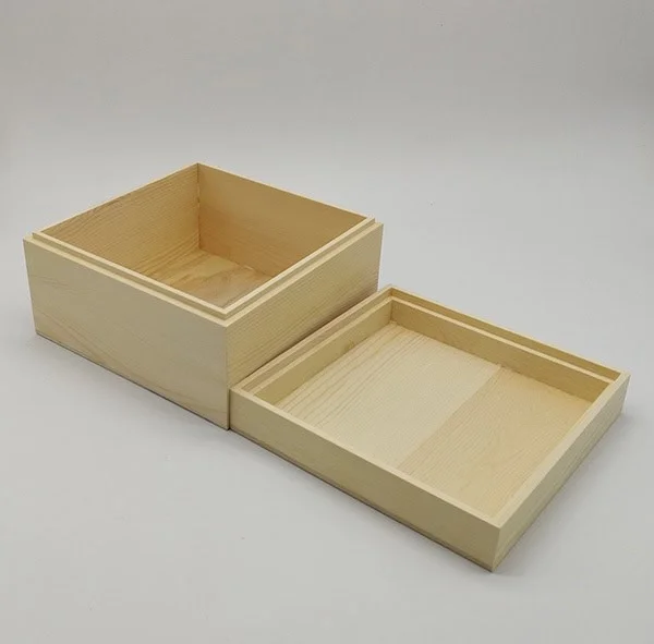 Custom Wooden Gift Box with Lift-Off Lid 6