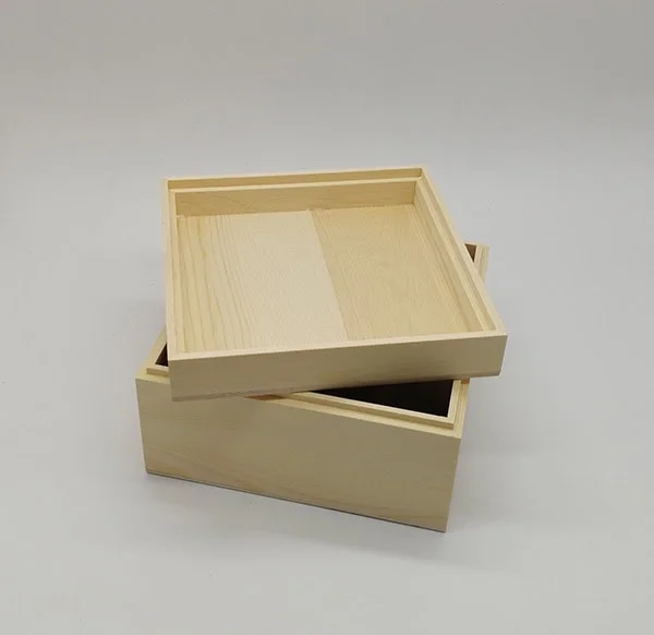 Custom Wooden Gift Box with Lift-Off Lid 7