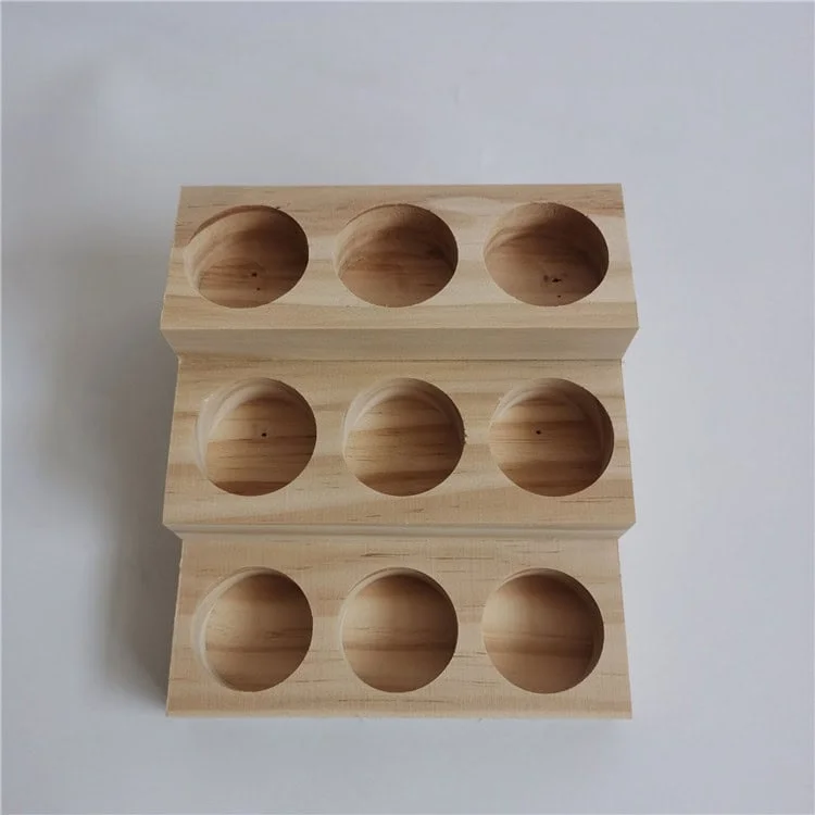 3-Tier Wooden Essential Oil Display Stand – 12-Slot Bottle Organizer Rack 4