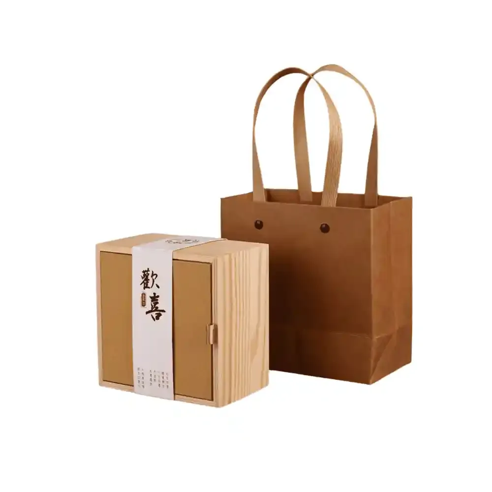 Custom Wooden Gift Box with Paper Cover Lid – Personalized Packaging for Special Occasions 10