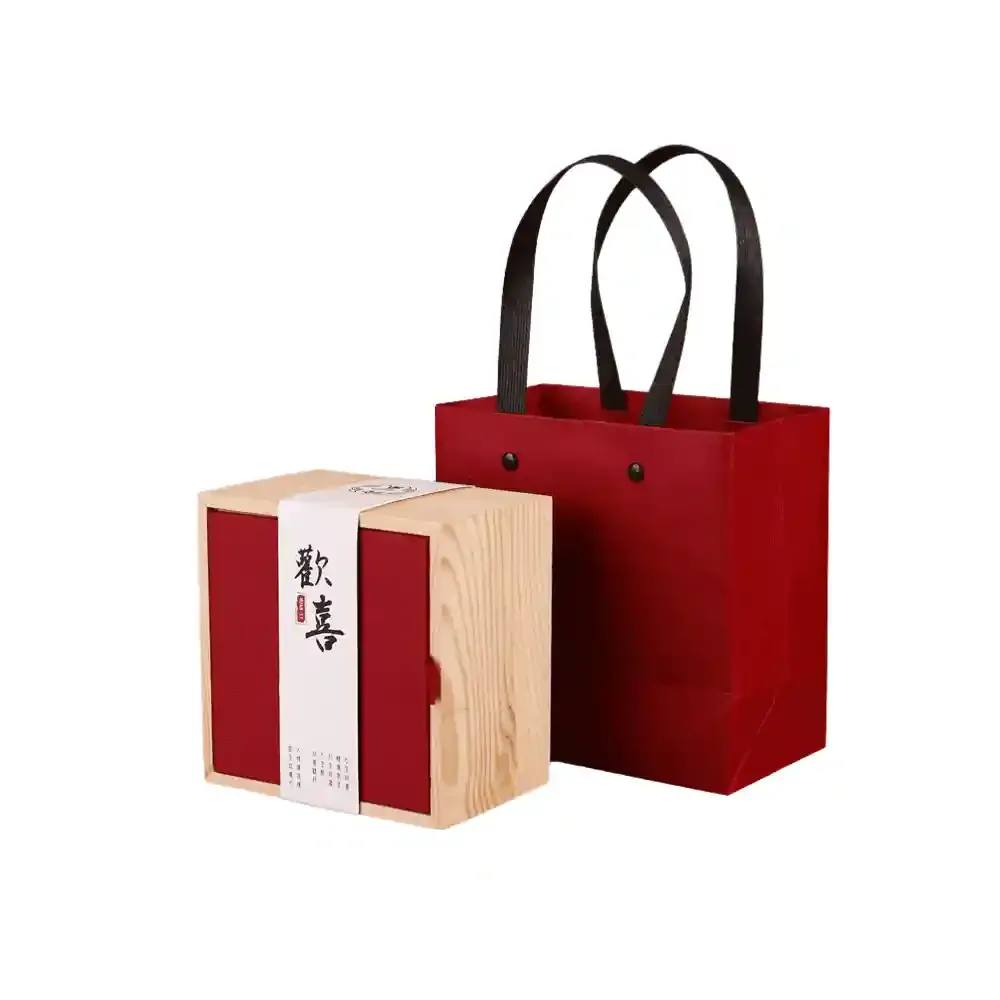 Custom Wooden Gift Box with Paper Cover Lid – Personalized Packaging for Special Occasions 11