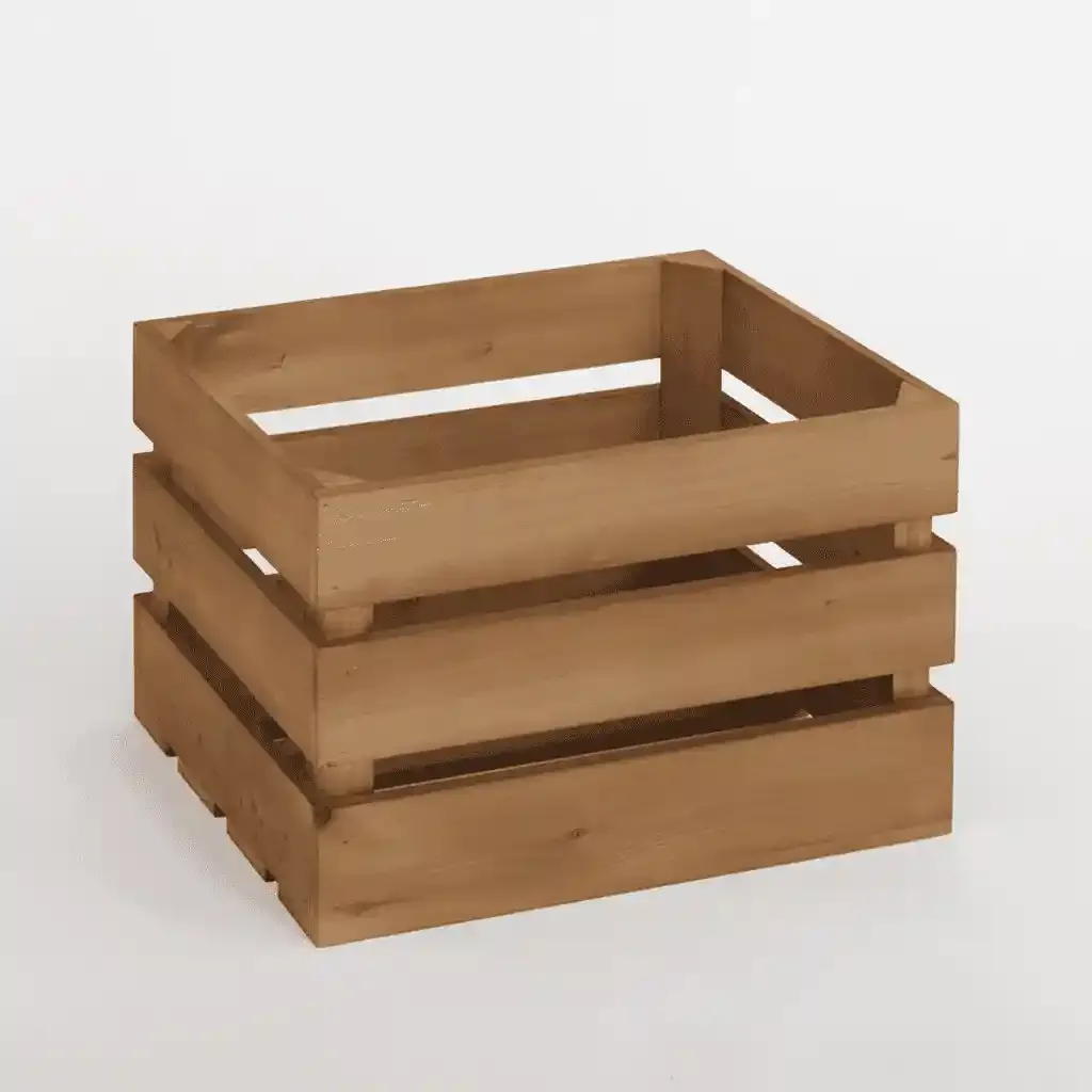 Solid Wood Farmhouse Crates for Storage and Display — Vintage Style 7