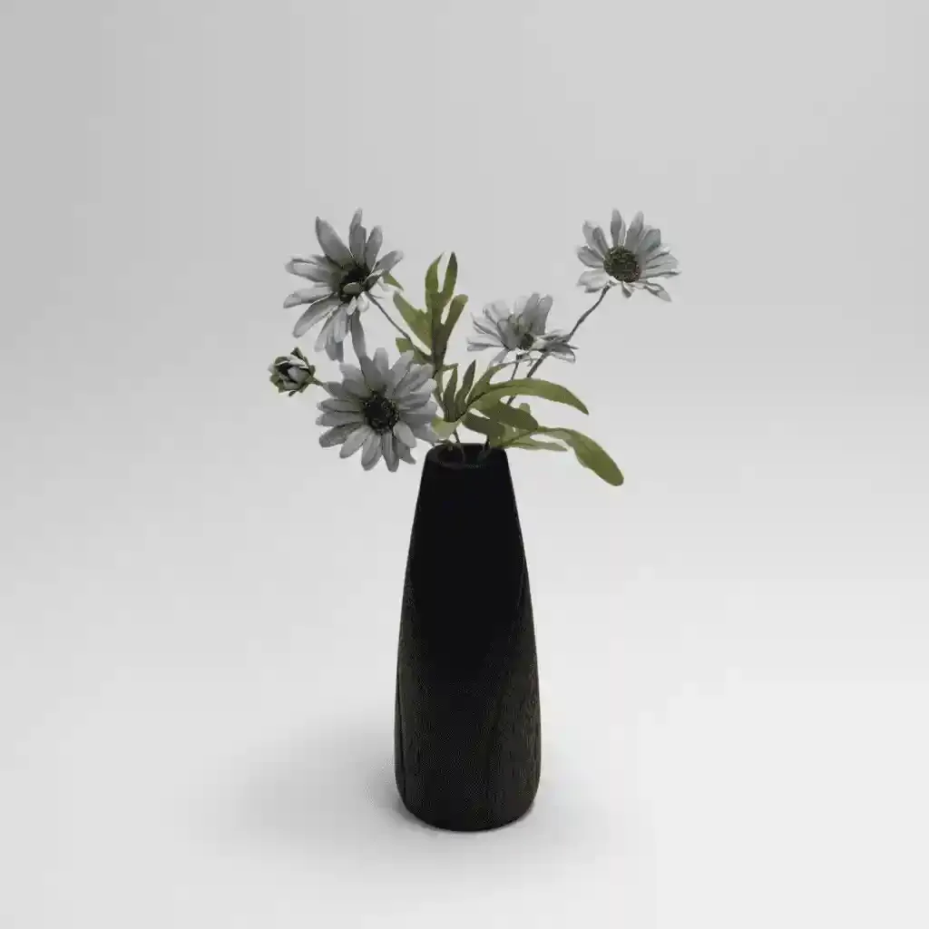 Minimalist Solid Wood Vase – Home Decor Flower Holder Craft for Desktop & Display 4