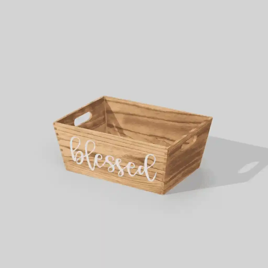 Versatile Wooden Storage Organizer Bin for Desktop, Office, Kitchen & Snacks 2