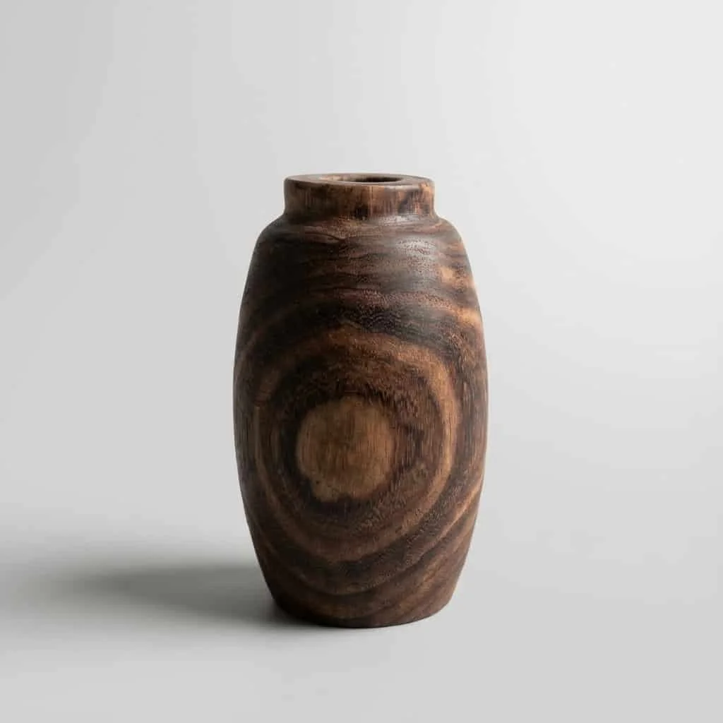 Paulownia Wood Vase for Home Decor and Floral Arrangements 2