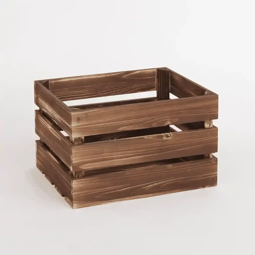 Solid Wood Farmhouse Crates for Storage and Display — Vintage Style 9