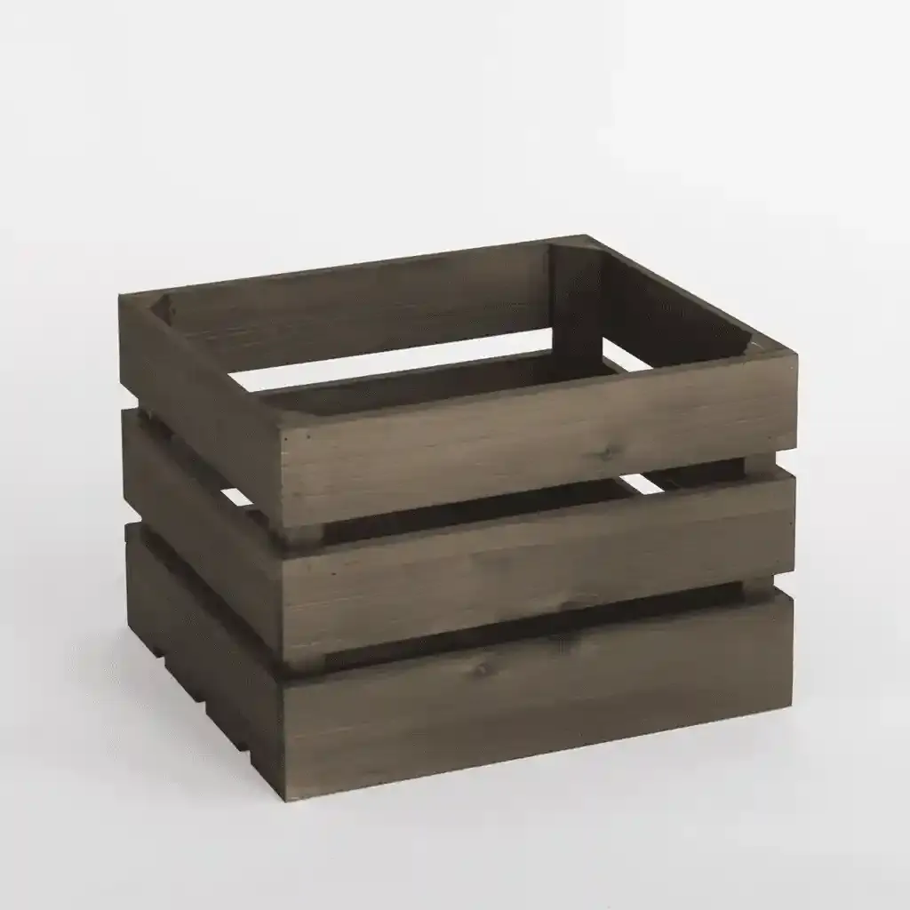 Solid Wood Farmhouse Crates for Storage and Display — Vintage Style 8
