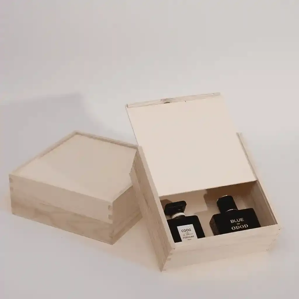 Pine Wood Sliding Top Gift Storage Box for Bridesmaid Jewelry Tea 2