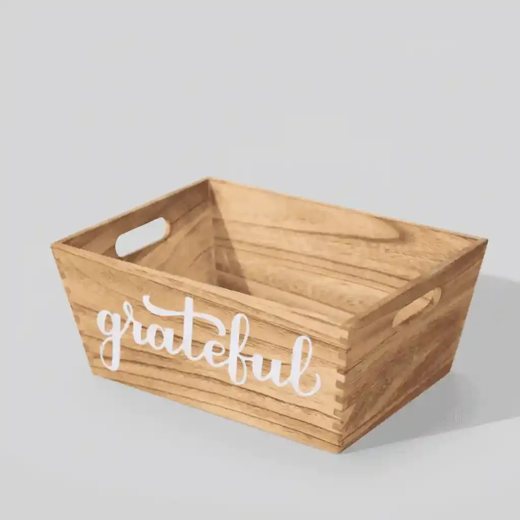Versatile Wooden Storage Organizer Bin for Desktop, Office, Kitchen & Snacks 3