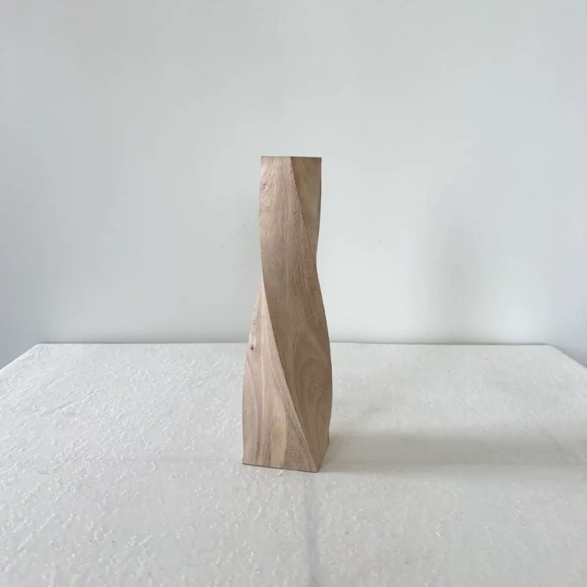 Nordic Modern Twisted Wooden Vase | Creative Home Decor & Ornament 3