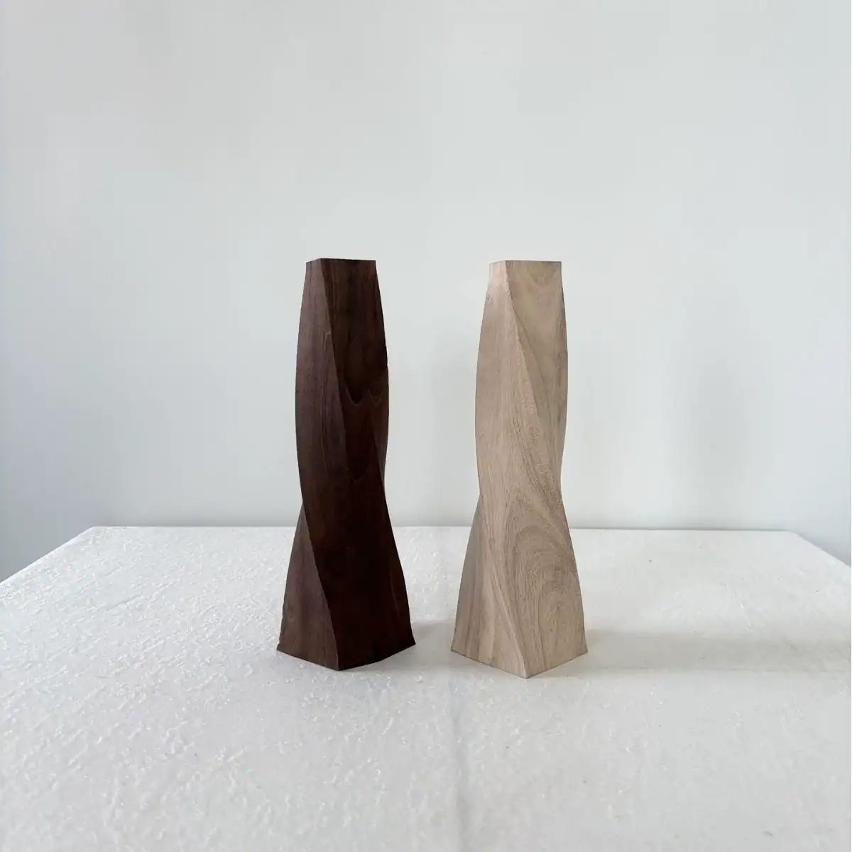 Nordic Modern Twisted Wooden Vase | Creative Home Decor & Ornament 2