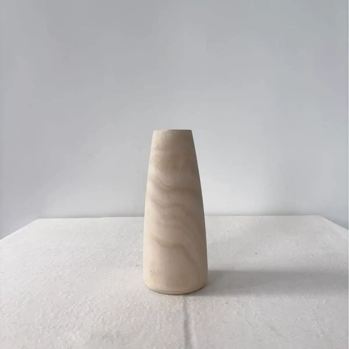 Minimalist Solid Wood Vase – Home Decor Flower Holder Craft for Desktop & Display 3