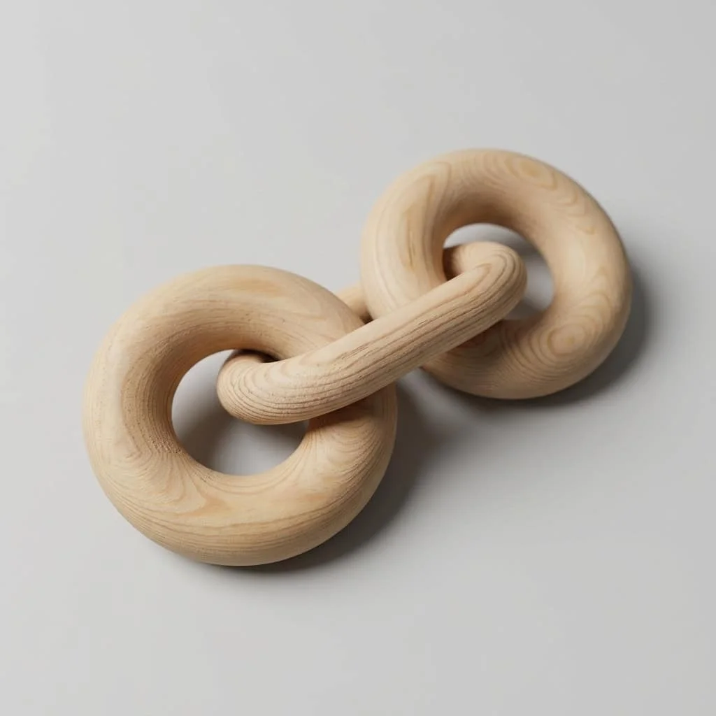 Wooden Decorative Chain Link 2