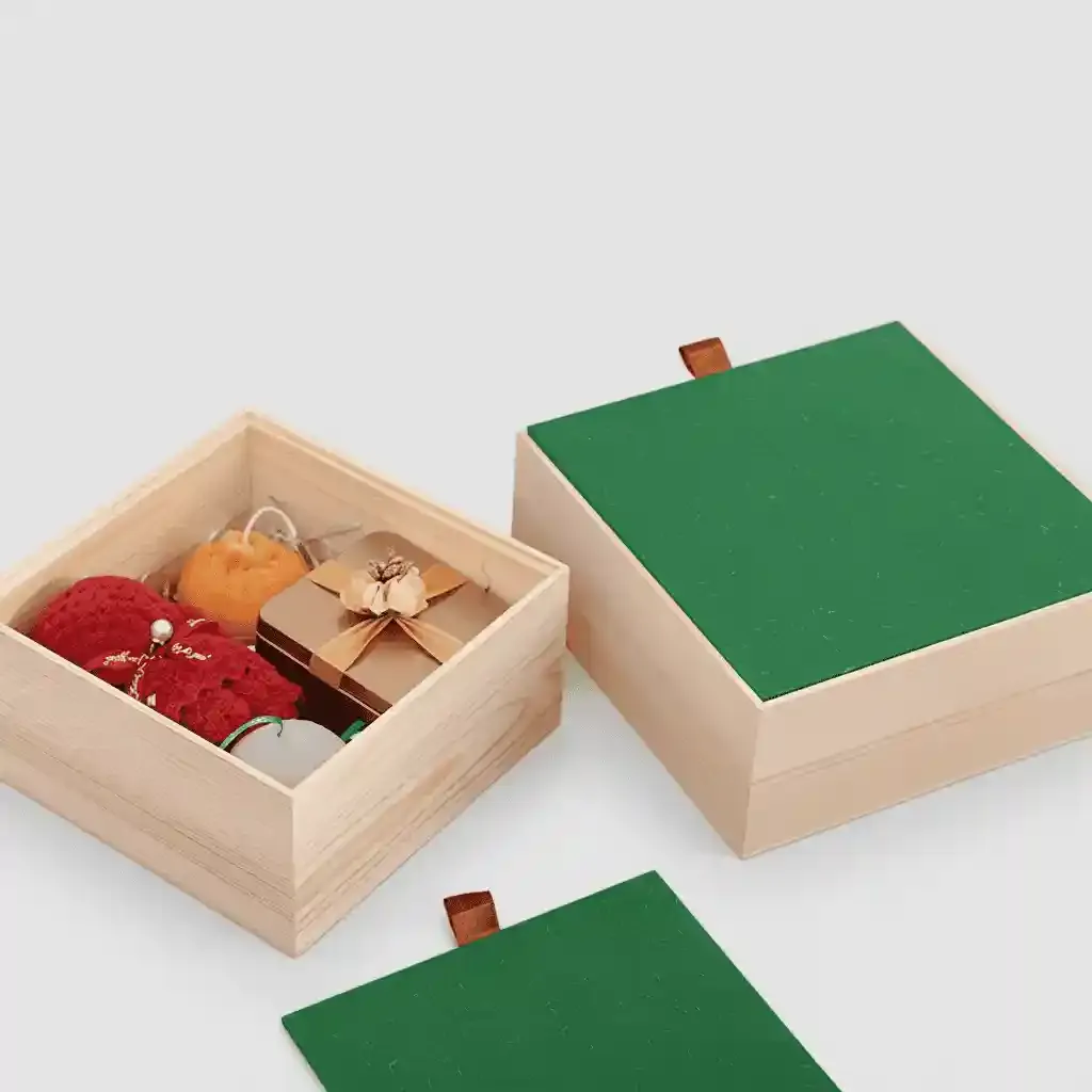 Custom Paper Lid Wood Box for Gift & Tea Packaging, Souvenirs and Storage 2