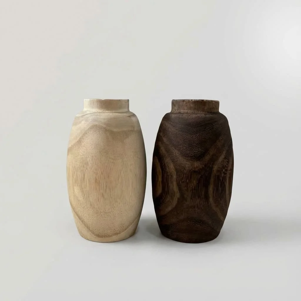 Paulownia Wood Vase for Home Decor and Floral Arrangements