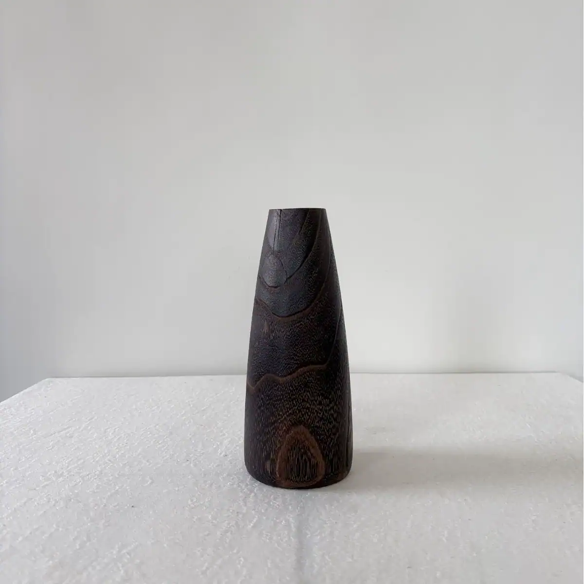 Minimalist Solid Wood Vase – Home Decor Flower Holder Craft for Desktop & Display 6