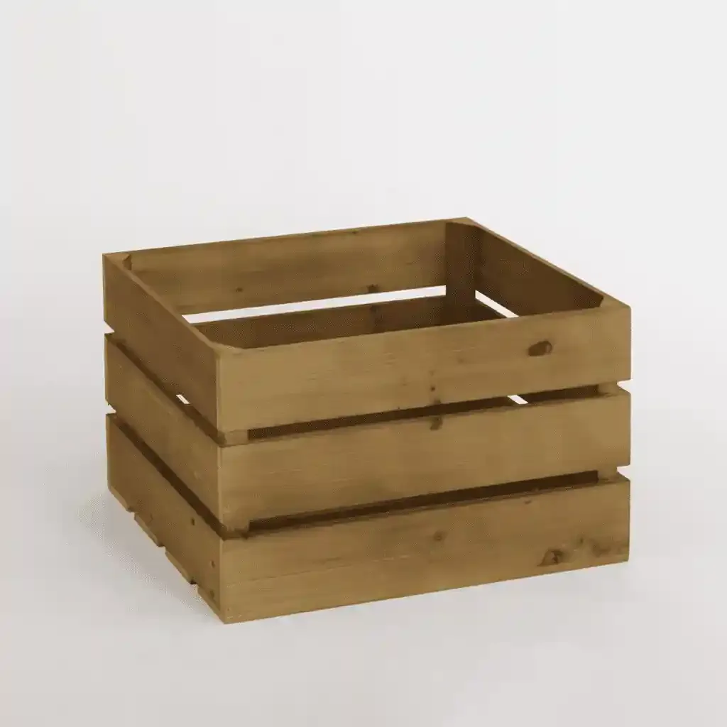 Solid Wood Farmhouse Crates for Storage and Display — Vintage Style 6