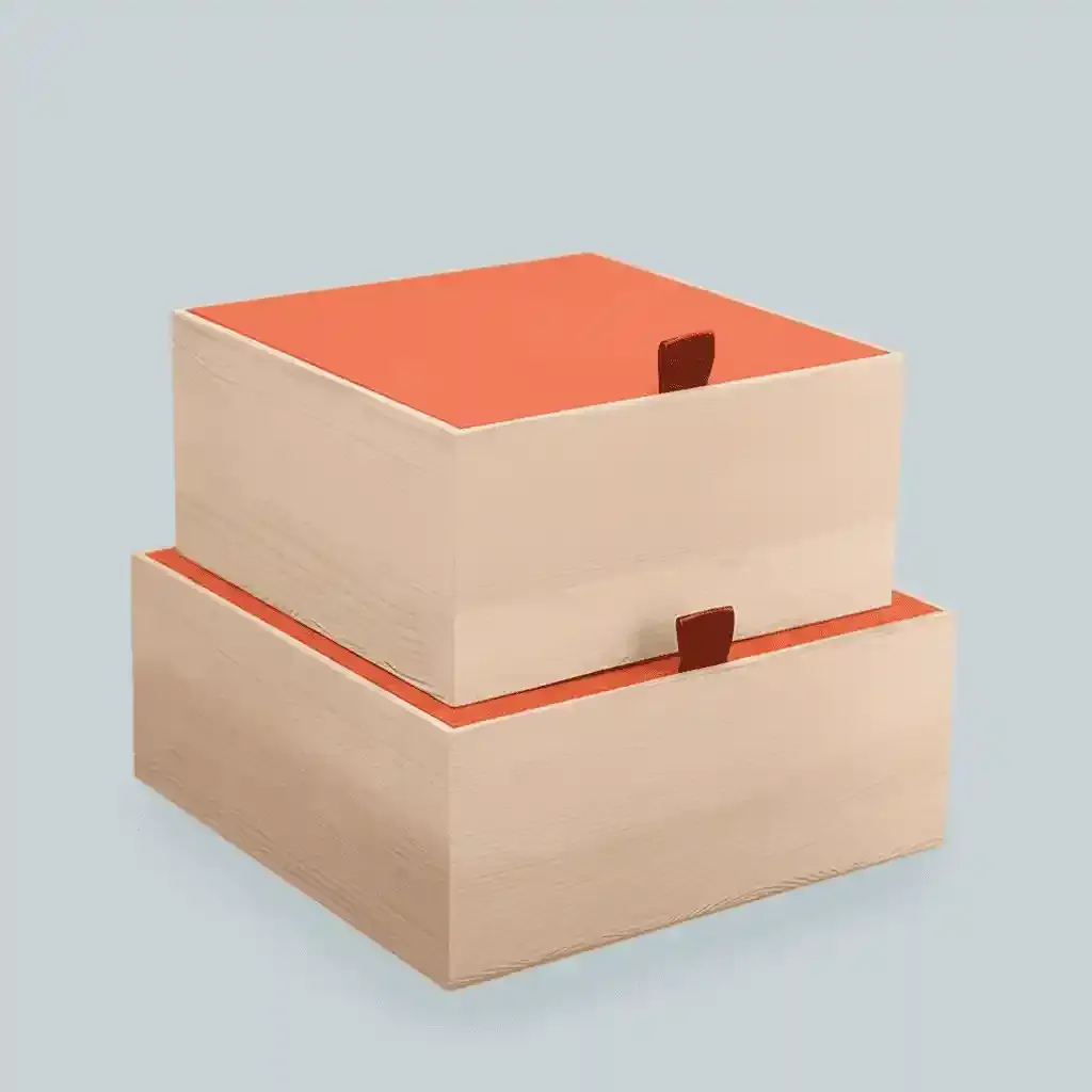 Custom Paper Lid Wood Box for Gift & Tea Packaging, Souvenirs and Storage 3