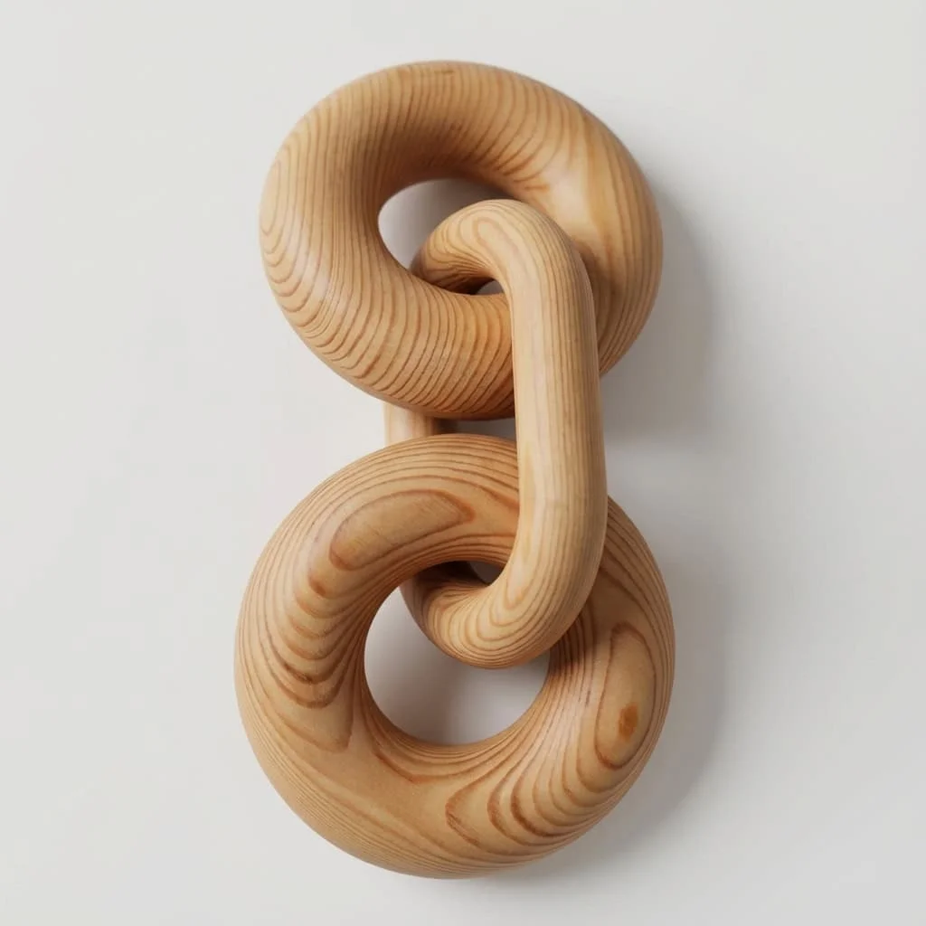 Wooden Chain Link Decor