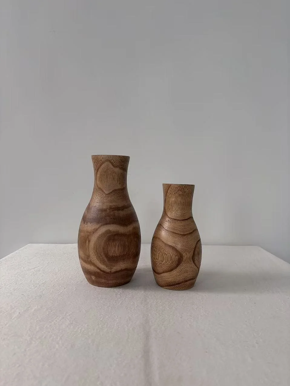Modern Minimalist Decorative Wooden Vase for Home Decor and Flower Arrangements 8