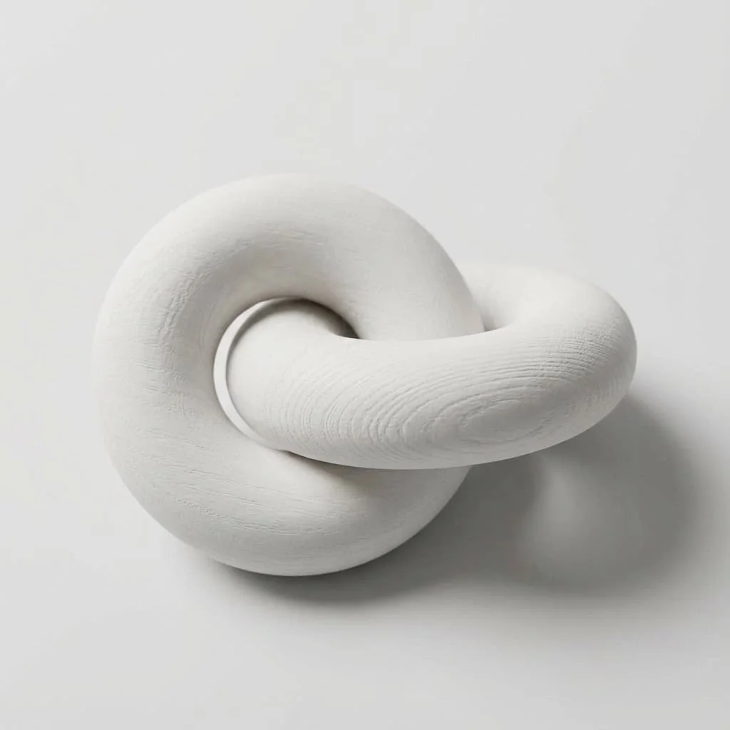 Paulownia Wood Interlocking Chain Link Decor for Hotel & Home 2