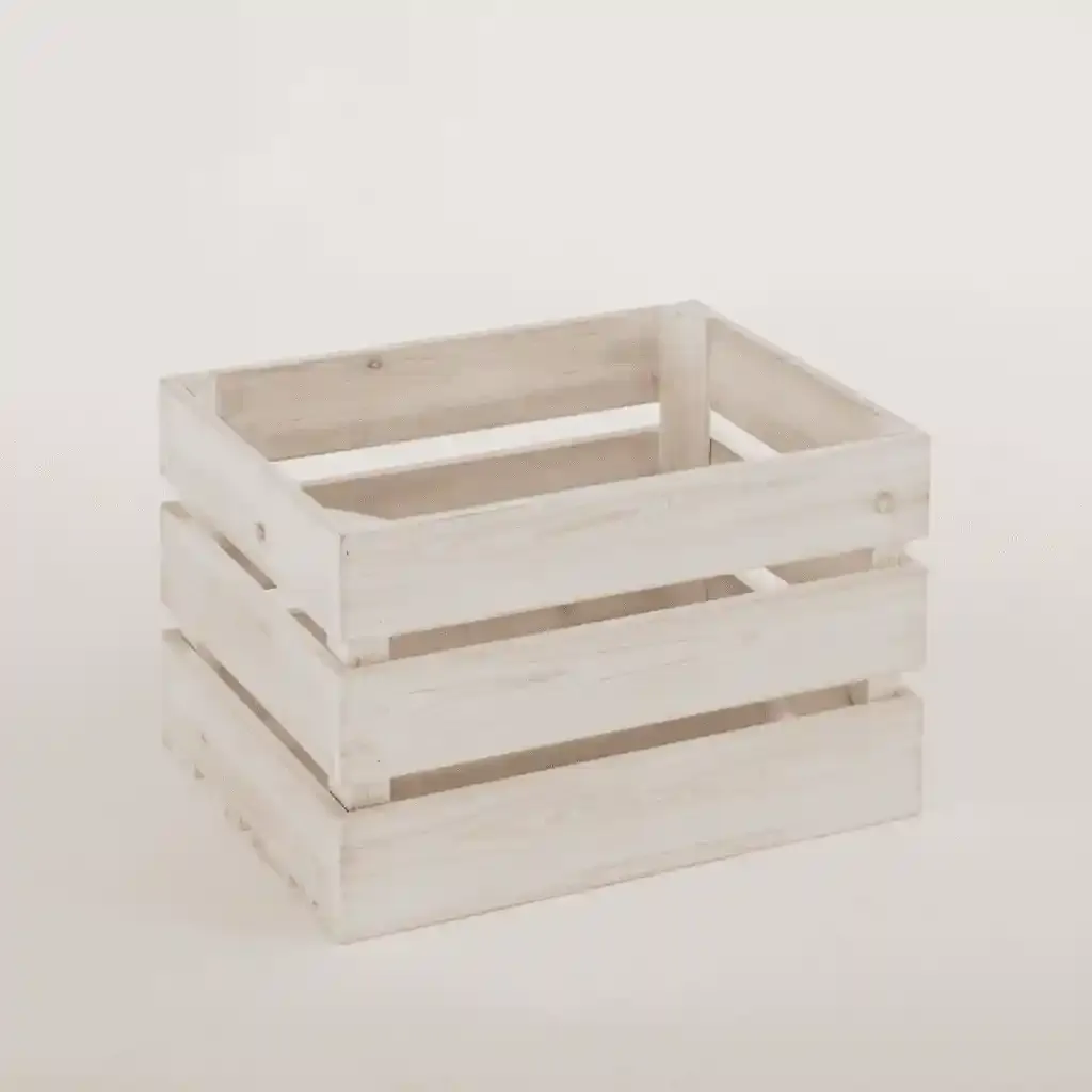 Solid Wood Farmhouse Crates for Storage and Display — Vintage Style 11