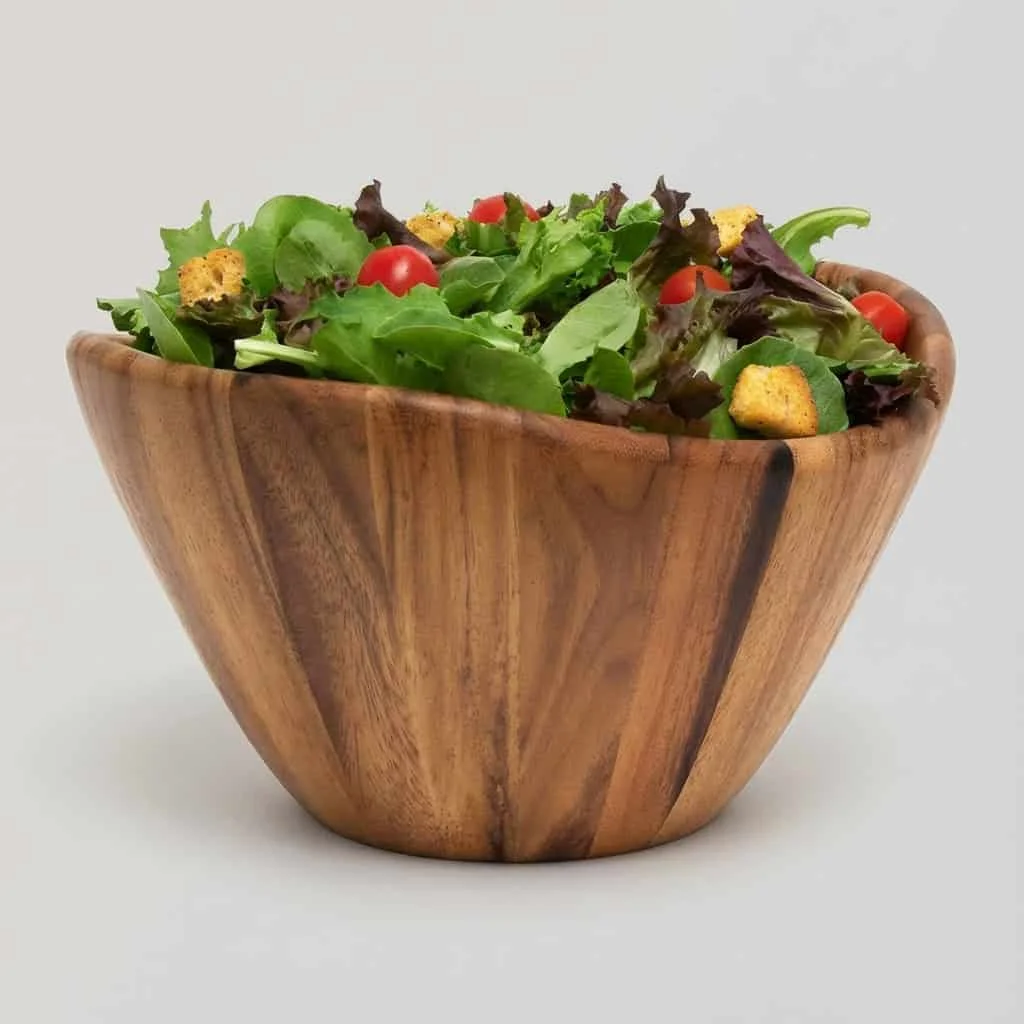 Acacia Wooden Bowls Wholesale, Custom Wooden Serving Bowl 4