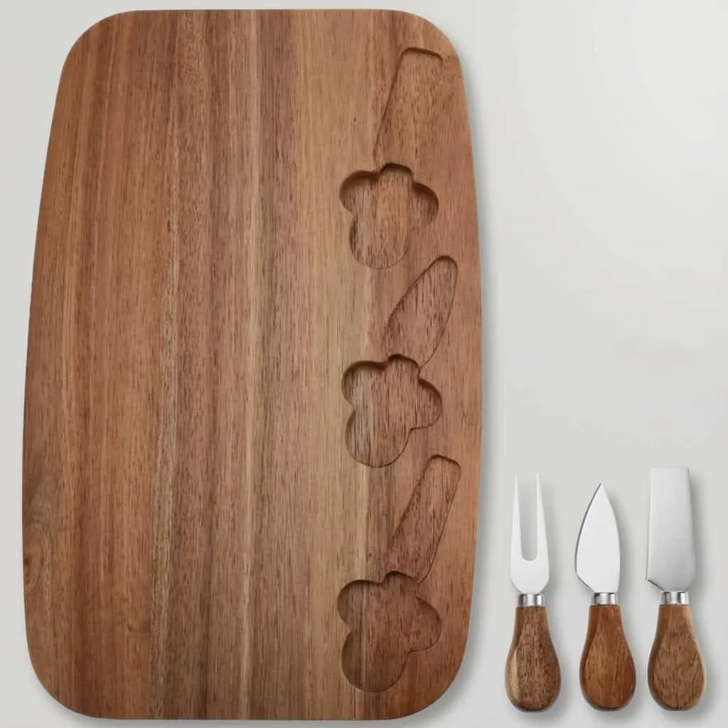 Wooden Cheese Board Set 2