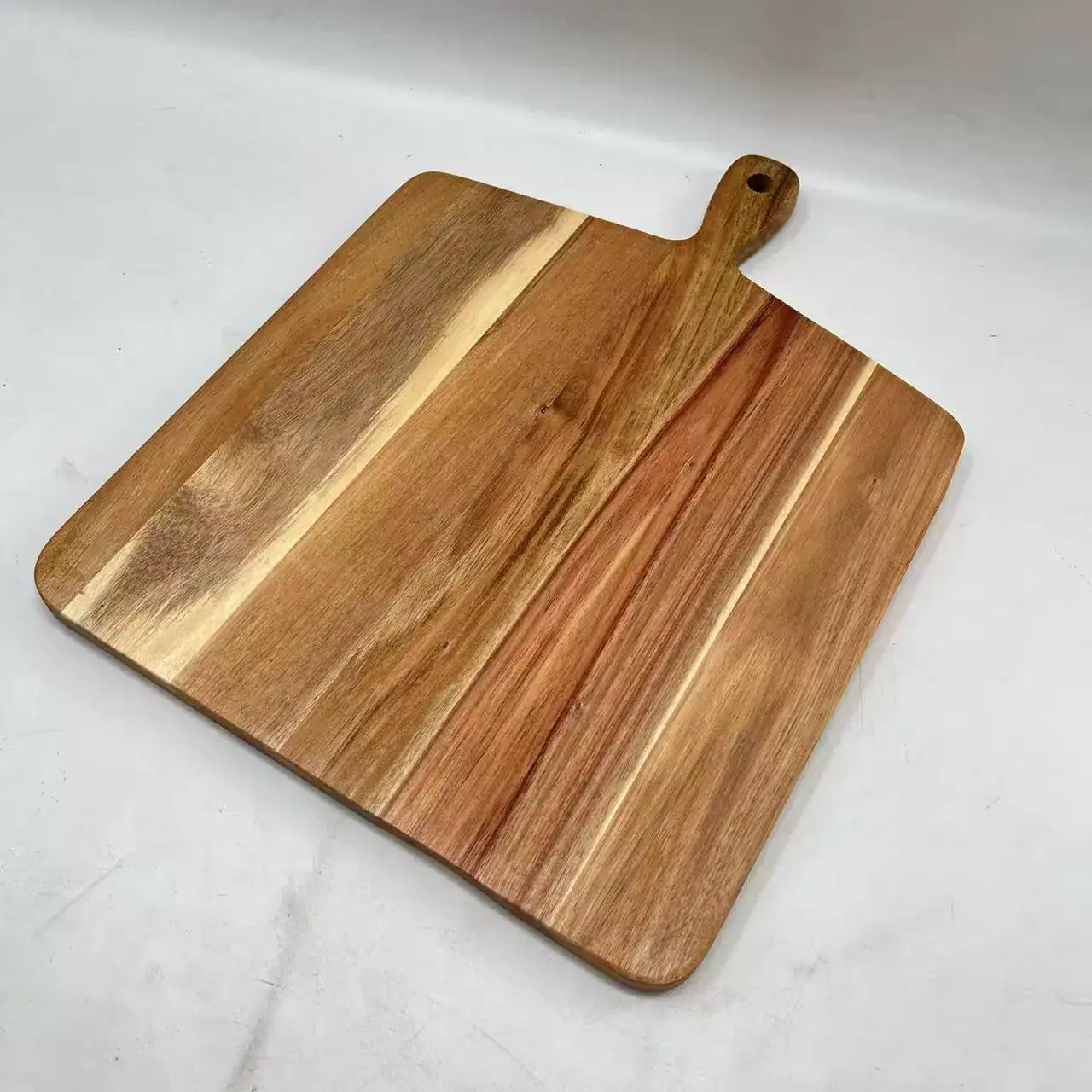 Acacia Wood Cutting Board with Handle for Kitchen and Restaurant Use 2