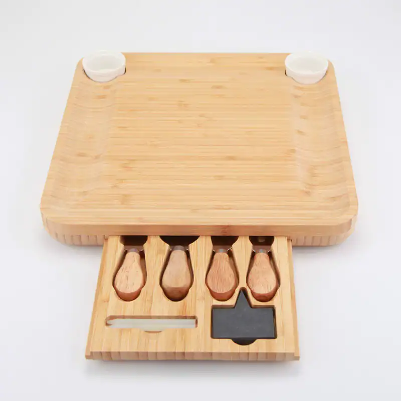 Bamboo Cheese Board Set