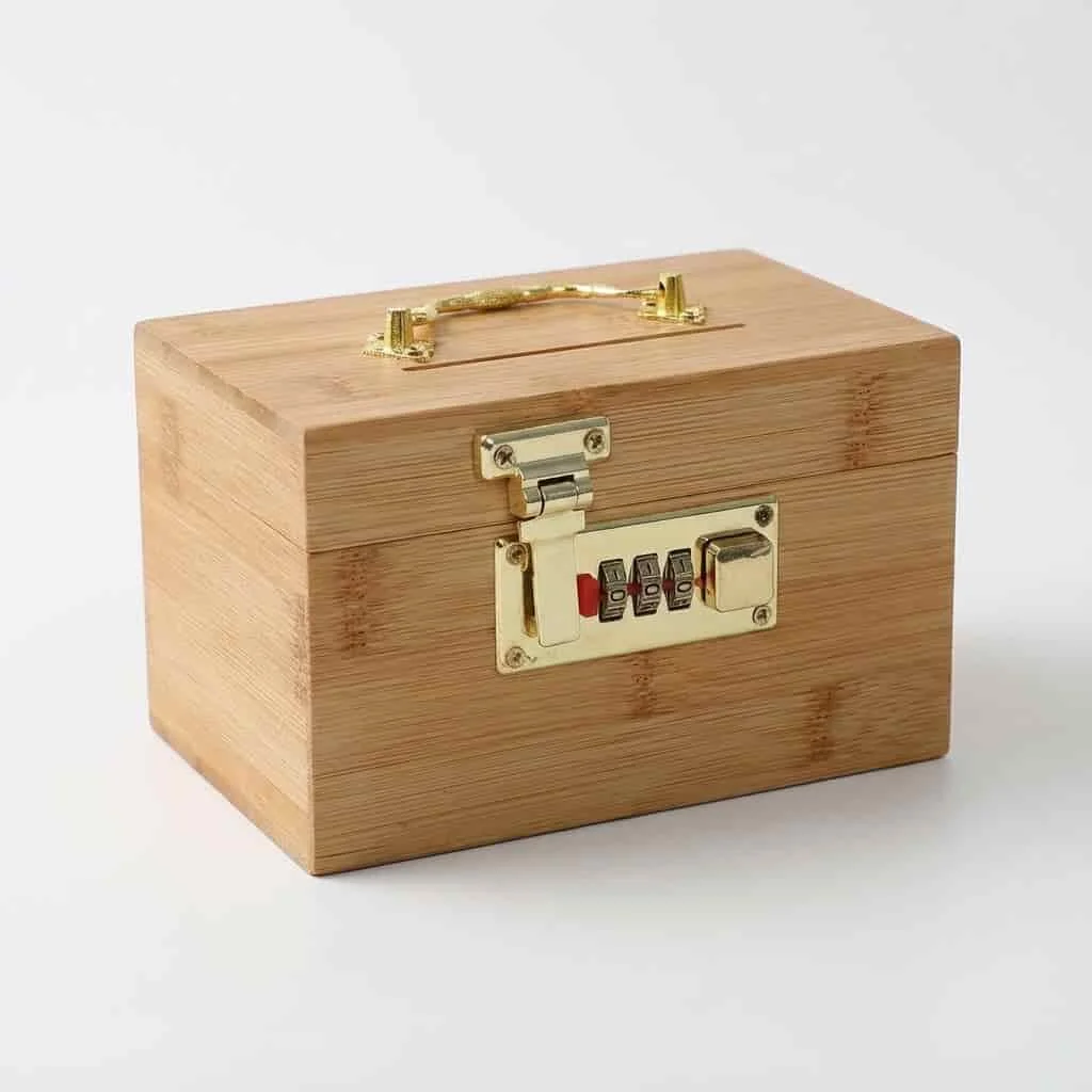 Wooden Blind Box with Combination Lock for Secure Storage 8