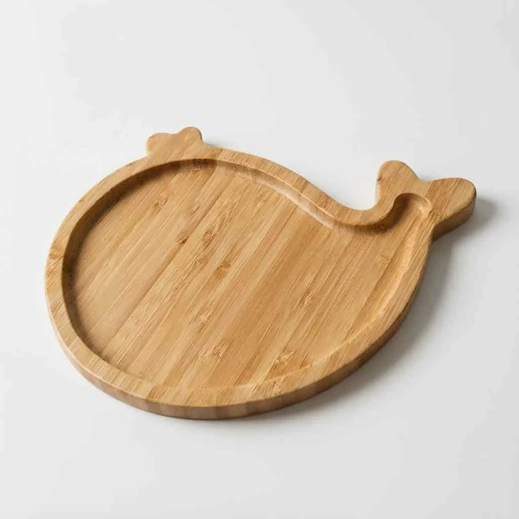 Bamboo Kids Dinner Plates – Custom Animal Shape Bamboo Baby Feeding Trays 7
