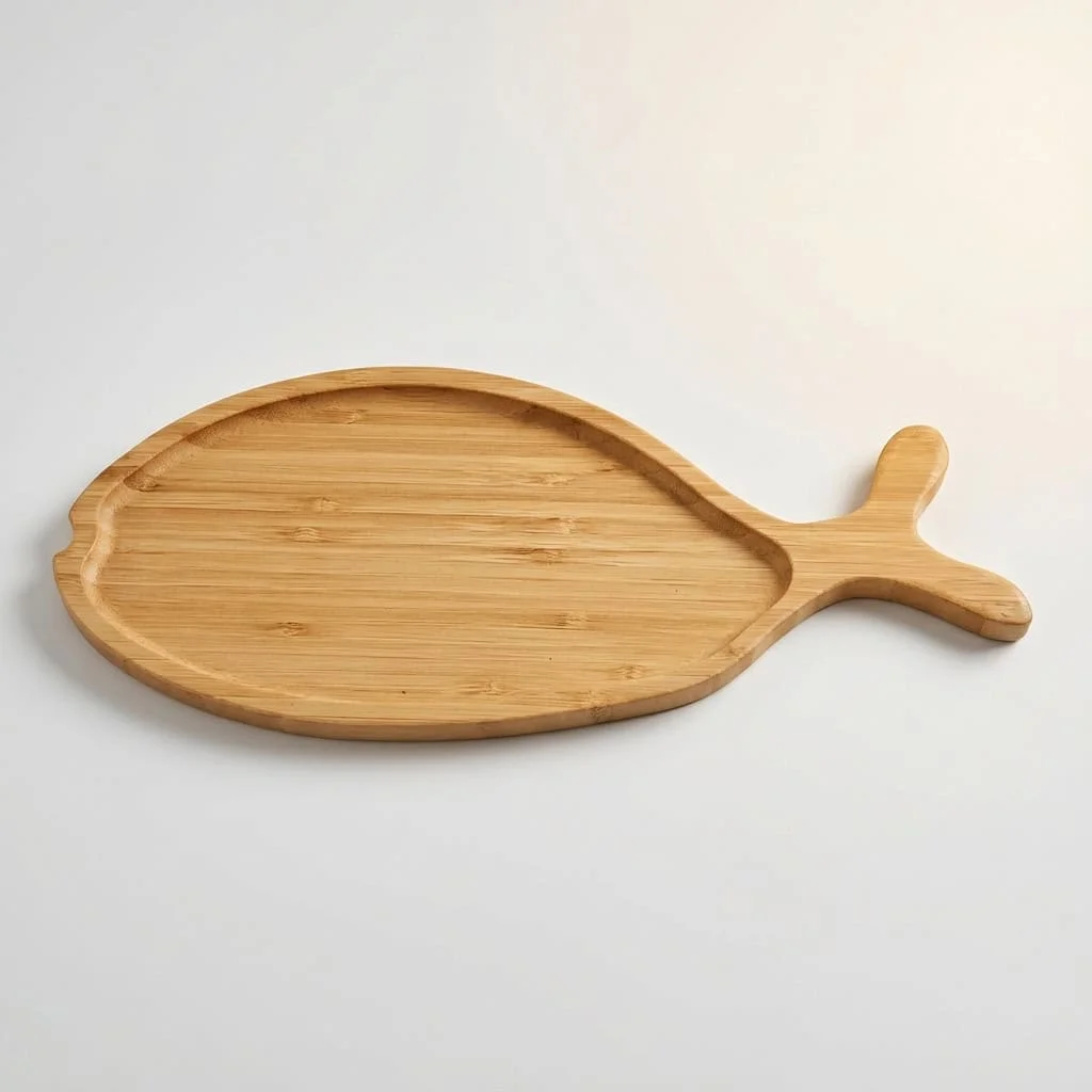 Bamboo Kids Dinner Plates – Custom Animal Shape Bamboo Baby Feeding Trays 9