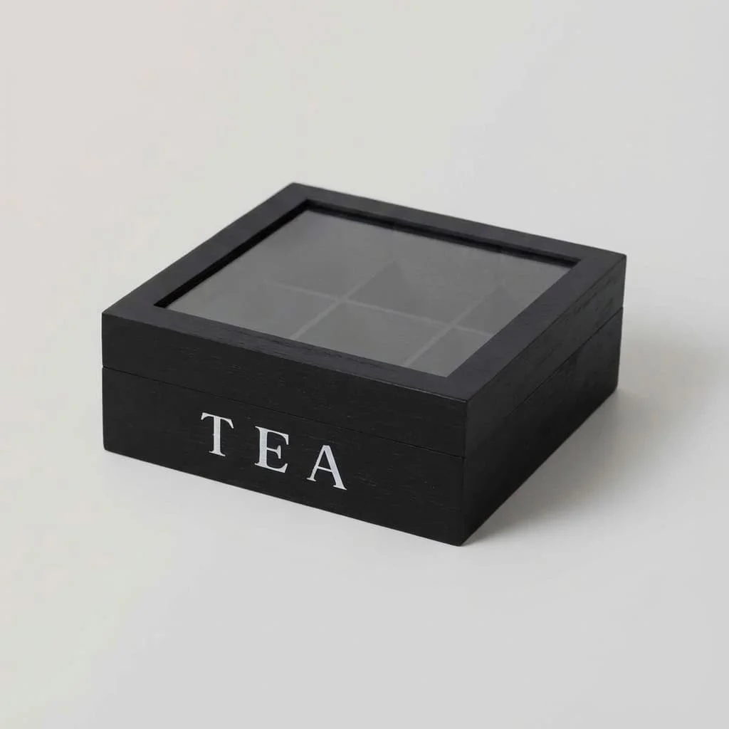Wooden Compartment Box with Clear Acrylic Lid for Gift Packaging 6