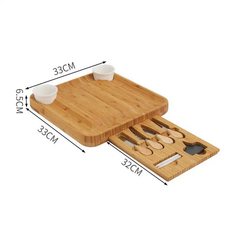Bamboo Cheese Board Set 4