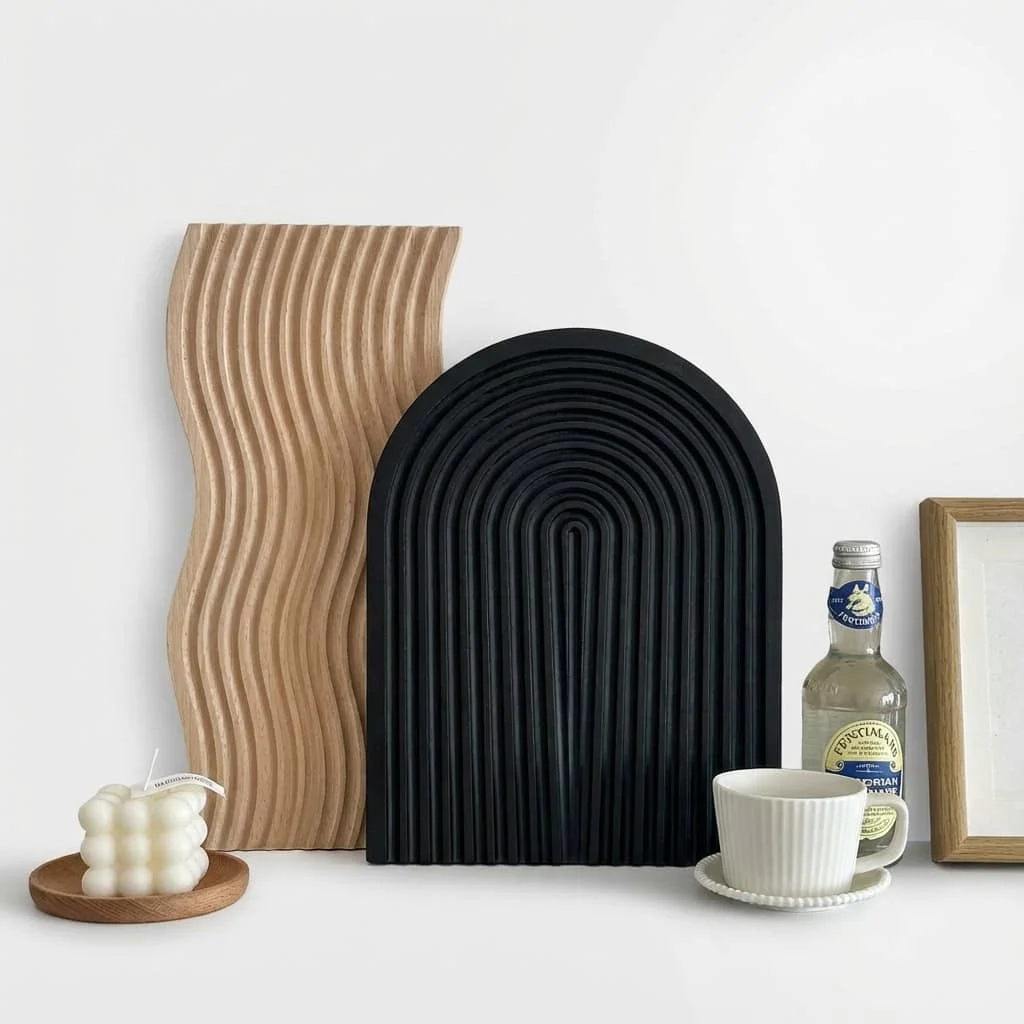 Wooden Photography Prop Board & Serving Tray for Food Styling and Display 2