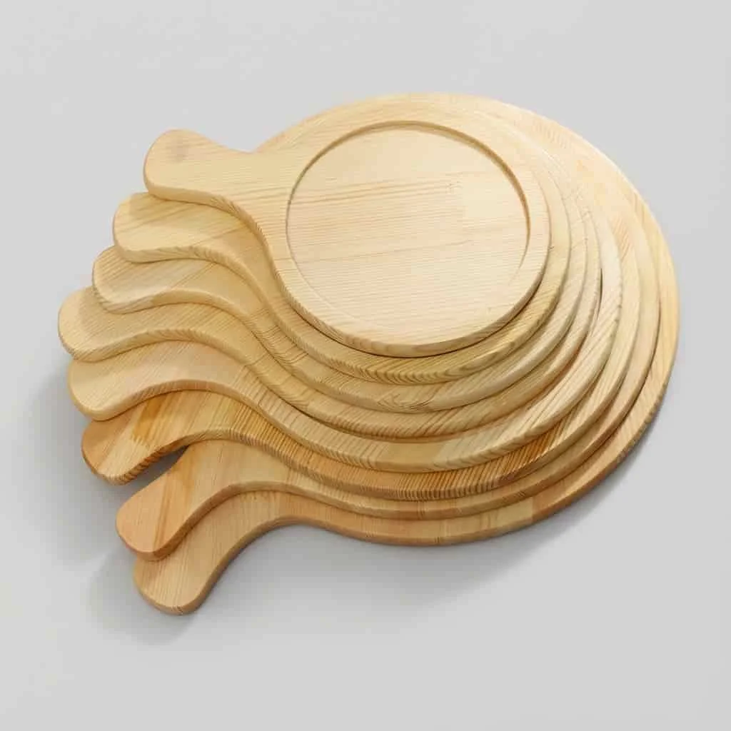 Wooden Pizza Serving Board & Steak Plate Tray for Restaurant & Home Use 4